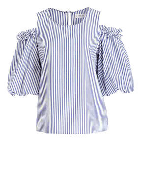 velvet Off-Shoulder-Bluse