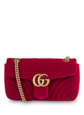 GUCCI Samt-Umhängetasche GG MARMONT SMALL