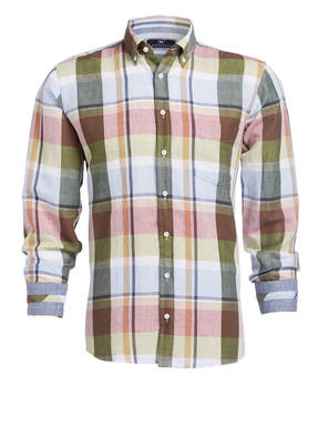 STROKESMAN'S Hemd Modern Fit mit Leinenanteil