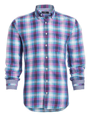STROKESMAN'S Hemd Modern-Fit mit Leinenanteil