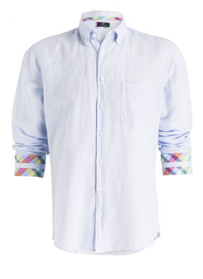 STROKESMAN'S Hemd Modern-Fit mit Leinenanteil
