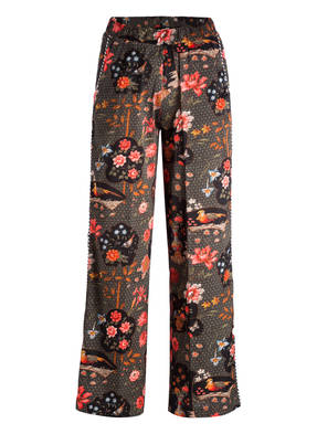 SHIRTAPORTER Seidenhose mit Galonstreifen