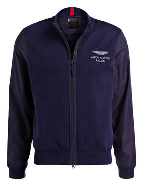 HACKETT LONDON Strickjacke im Materialmix