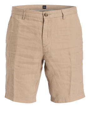 BOSS Leinen-Shorts CRIGAN Regular Fit
