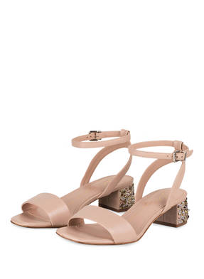 Lola Cruz Sandalen mit Schmucksteinbesatz
