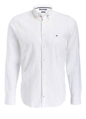 TOMMY HILFIGER Hemd Regular-Fit mit Leinenanteil