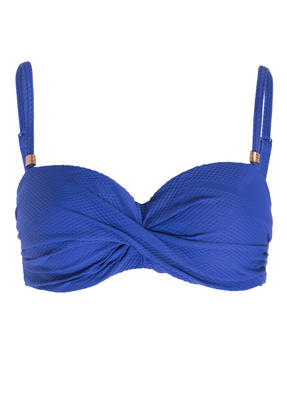 CYELL Bandeau-Bikini-Top TEXTURE DEEPBLUE