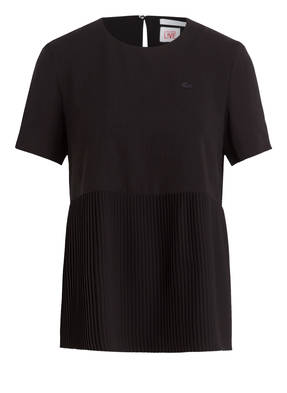 LACOSTE L!VE Bluse mit Plissee-Einsatz