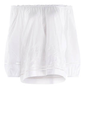 just white Carmen-Bluse