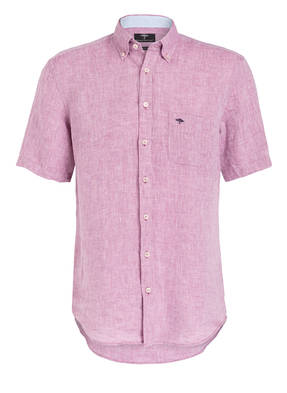 FYNCH-HATTON Leinen-Halbarmhemd Regular-Fit