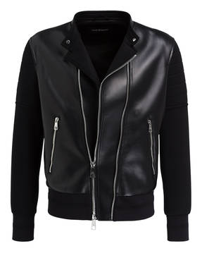 NEIL BARRETT Lederjacke im Materialmix