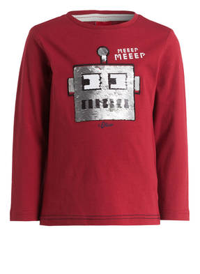 s.Oliver Longsleeve mit Paillettenbesatz