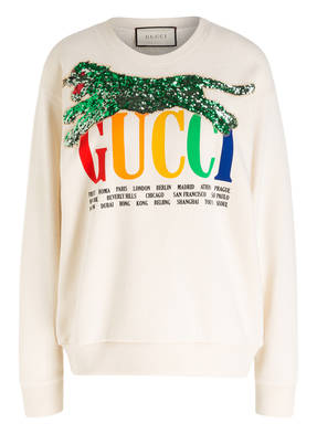 GUCCI Sweatshirt mit Paillettenbesatz
