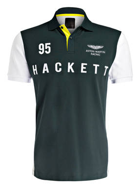 HACKETT LONDON Piqué-Poloshirt aus der ASTON MARTIN RACING Kollektion