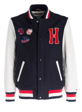 TOMMY HILFIGER Blouson mit Lederärmeln
