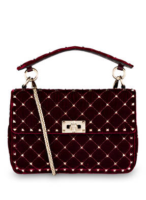 VALENTINO GARAVANI Samt-Handtasche SPIKE MEDIUM