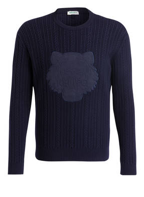 KENZO Pullover mit Zopfmuster