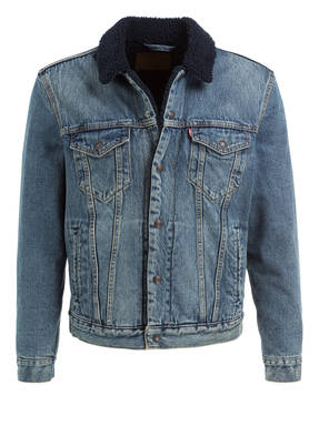 Levi's® Jeansjacke TRUCKER mit Teddyfell-Besatz