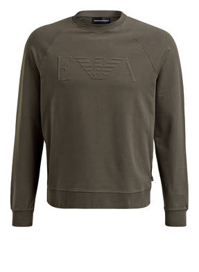 EMPORIO ARMANI Sweatshirt mit monochromer Logo-Prägung