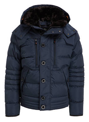 WELLENSTEYN Steppjacke STARDUST mit abnehmbarer Kapuze und Kunstfellbesatz