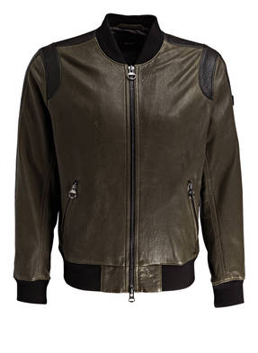 BOSS Lederblouson JOSIAH Slim Fit