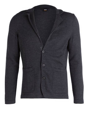 BOSS Strickjacke ALBLESAR im Sakko-Stil