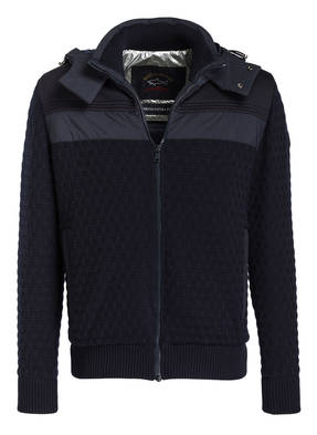 PAUL & SHARK Strickjacke im Materialmix