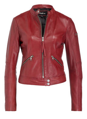 tigha Lederjacke im Biker-Stil