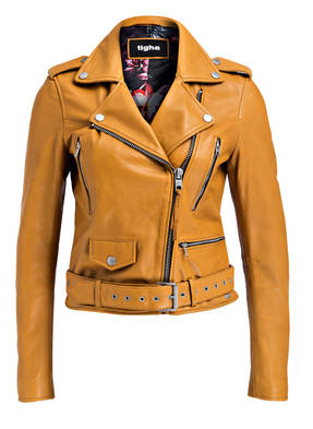 tigha Lederjacke im Biker-Stil
