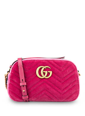 GUCCI Samt-Umhängetasche GG MARMONT SMALL
