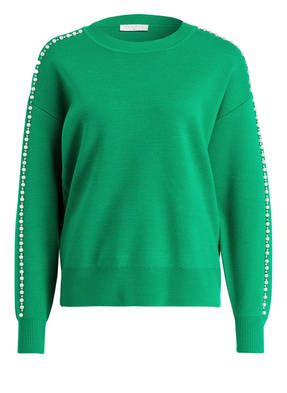sandro Strickpullover mit Perlenbesatz