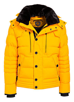 WELLENSTEYN Steppjacke STARDUST mit abnehmbarer Kapuze und Kunstfellbesatz
