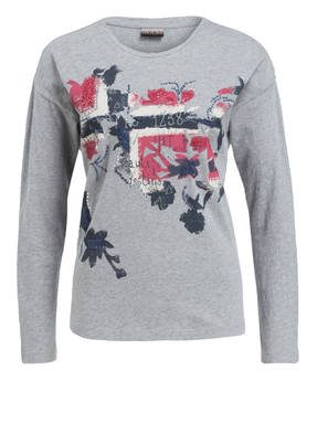 NAPAPIJRI Longsleeve SAENTIS mit Stickereien und Nietenbesatz