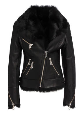Maze Lederjacke EXFORD mit Lammfellbesatz