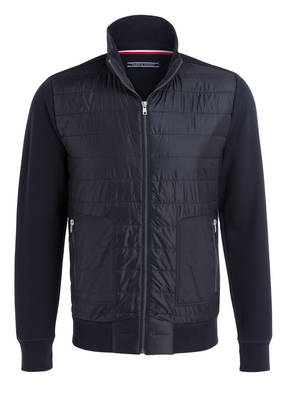 TOMMY HILFIGER Strickjacke im Materialmix