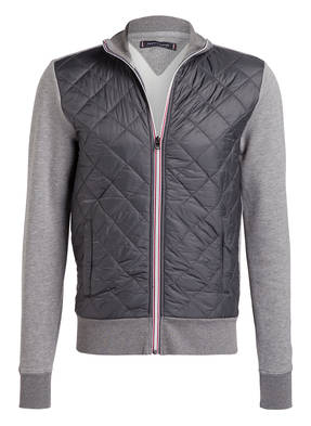 TOMMY HILFIGER Sweatjacke im Materialmix