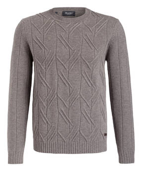 MAERZ MUENCHEN Schurwoll-Pullover in Strukturstrick