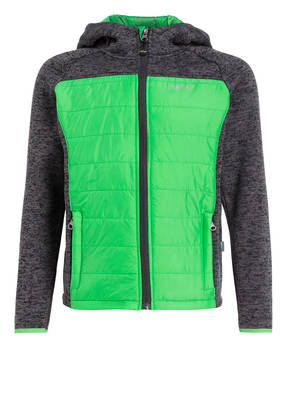 me°ru' Fleecejacke PRAG im Materialmix