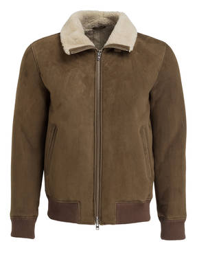 CLOSED Lederjacke mit Lammfellfutter