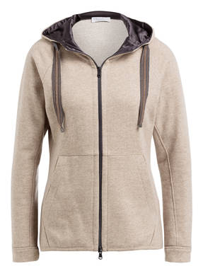 BRUNELLO CUCINELLI Cashmere-Sweatjacke mit Schmucksteinbesatz