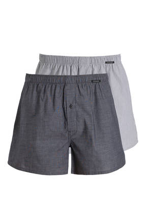 SCHIESSER 2er-Pack Web-Boxershorts
