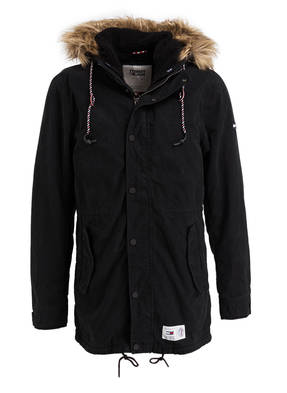 TOMMY JEANS Parka mit Kunstpelzbesatz und abnehmbarem Futter