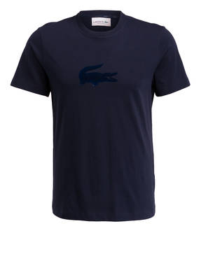 LACOSTE T-Shirt mit monochromer Label-Prägung