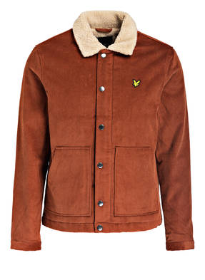 LYLE & SCOTT Cordjacke mit Kunstfellbesatz