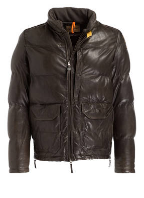 PARAJUMPERS Lederjacke BEAR in Steppoptik