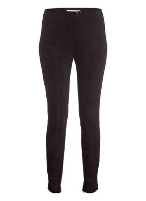 RAFFAELLO ROSSI Leggings in Veloursleder-Optik