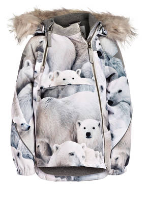 molo Jacke HOPLA mit Kunstpelzbesatz