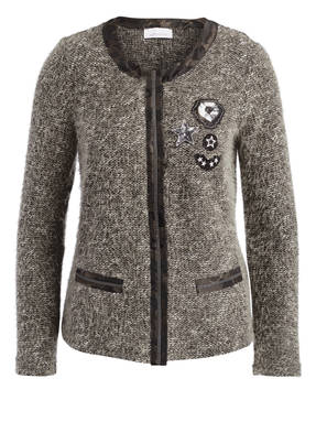 just white Strickjacke