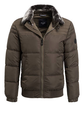 JOOP! Steppjacke TOBITO mit abnehmbarem Kunstpelzbesatz