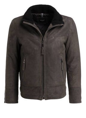 JOOP! Lederjacke FLUKE mit Kunstfellbesatz